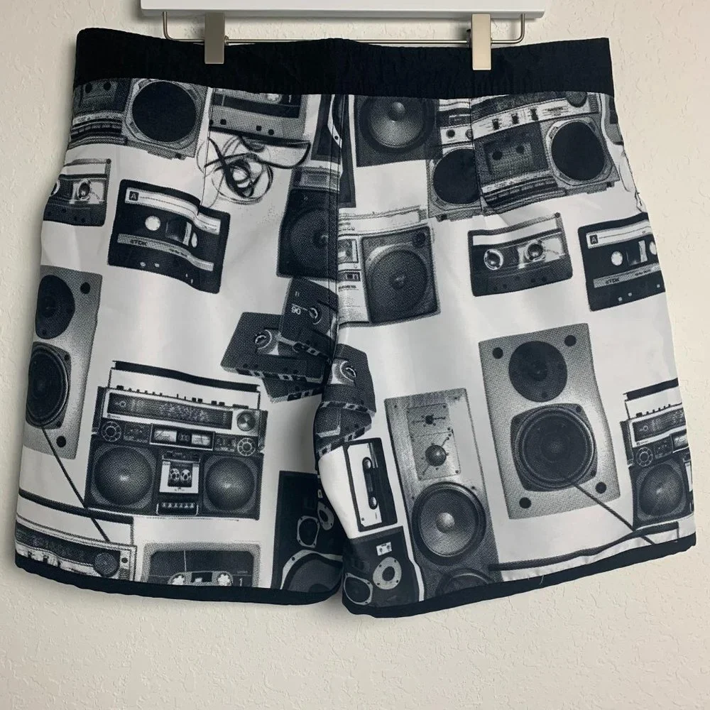 OP Swim Shorts Radio Boom Box Size 38 - Picture 2 of 8